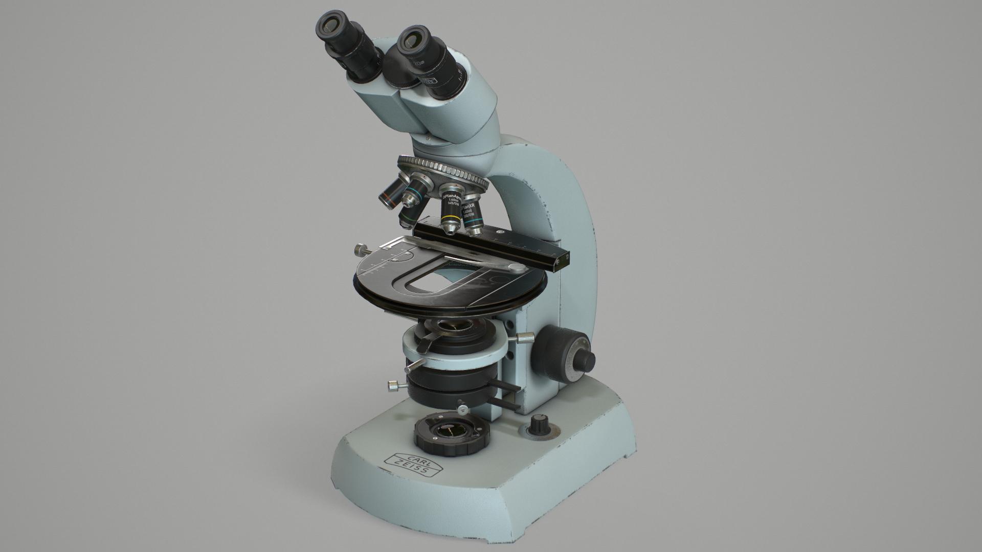 Render of a zeiss microscope